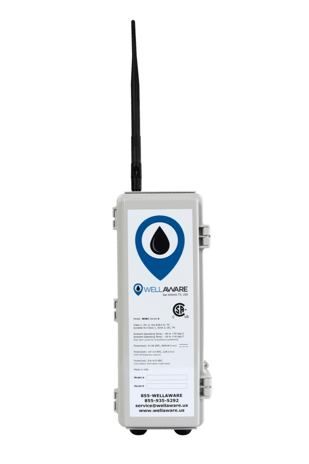 WellAware edge device with antenna, deployable anywhere.